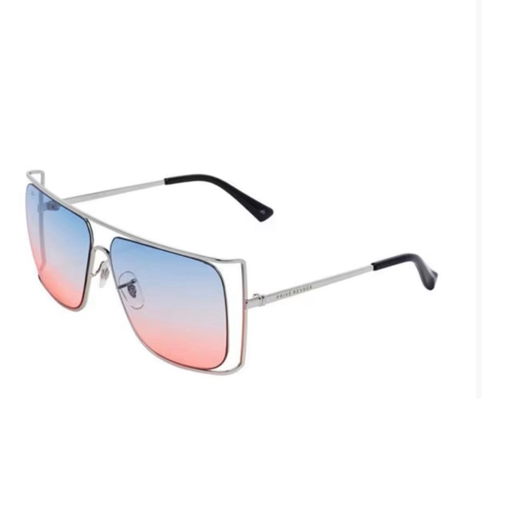 Prive Revaux The Jagger Limited Edition Rainbow Lens Metal Sunglasses &Soft Case